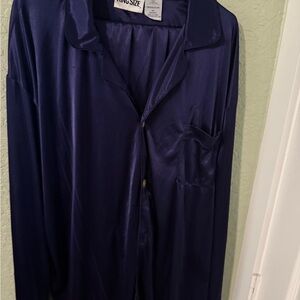 Elegant purple satin men's Sleepwear